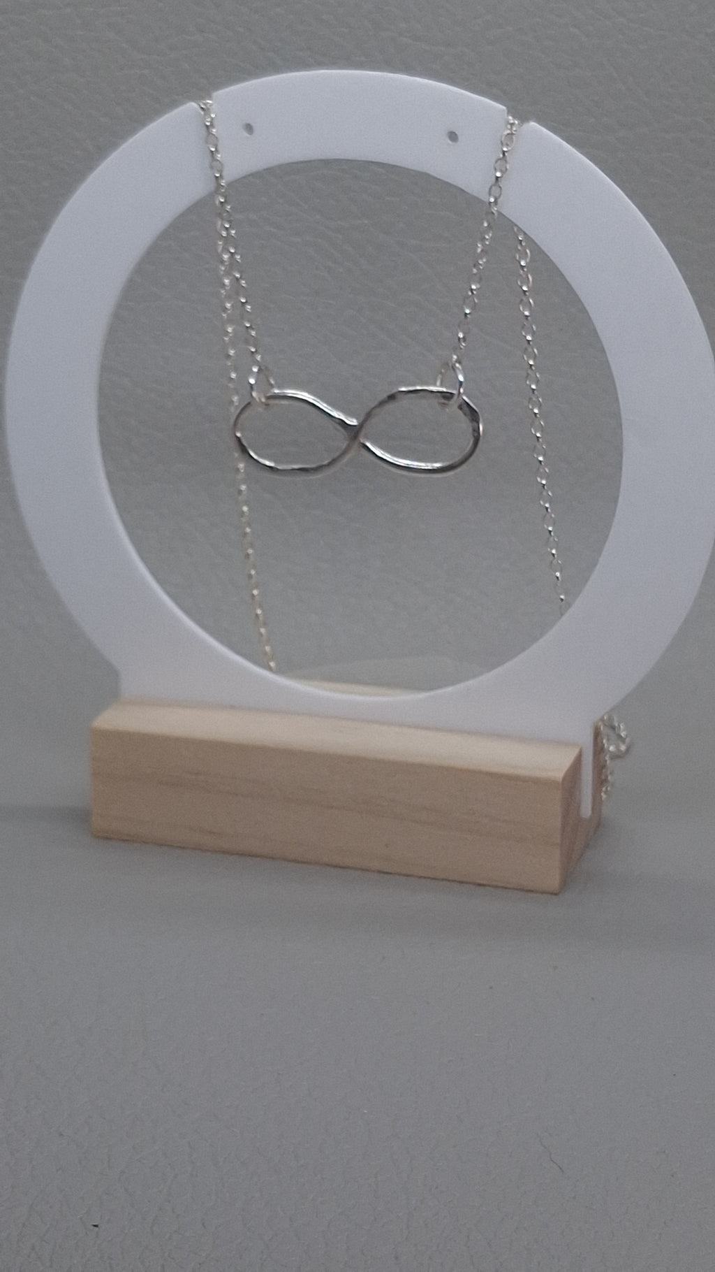 Infinity Pendant | Sterling Silver 18" Trace Chain
