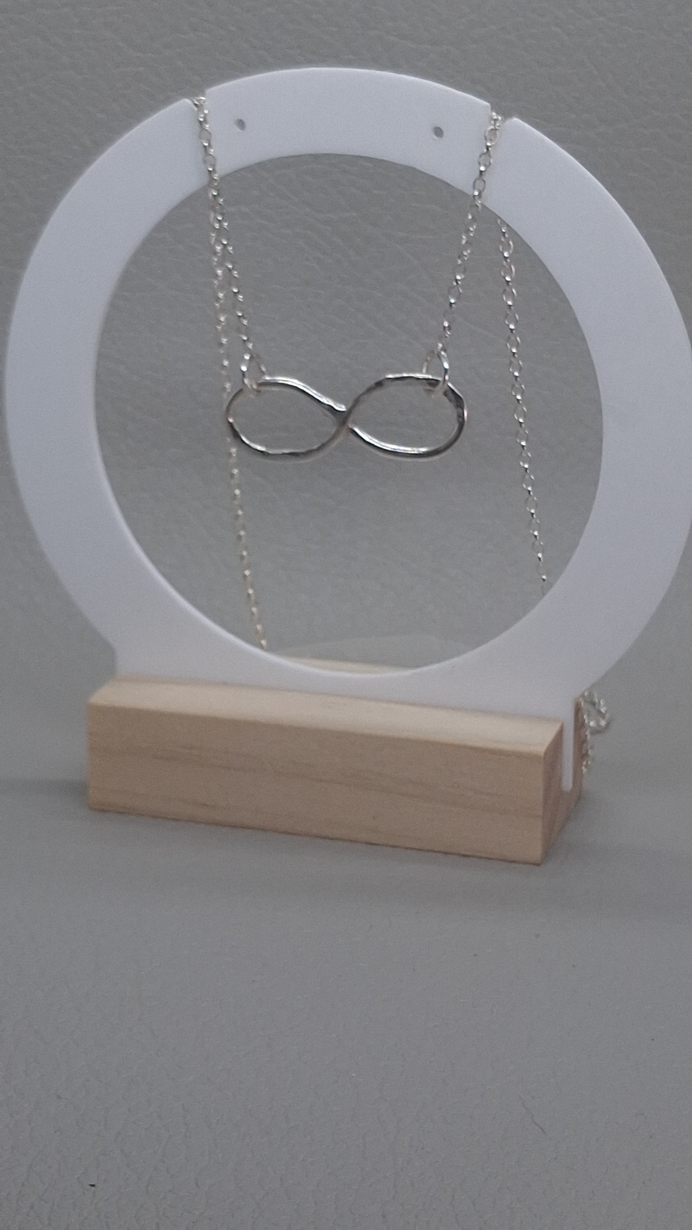 Infinity Pendant | Sterling Silver 18" Trace Chain