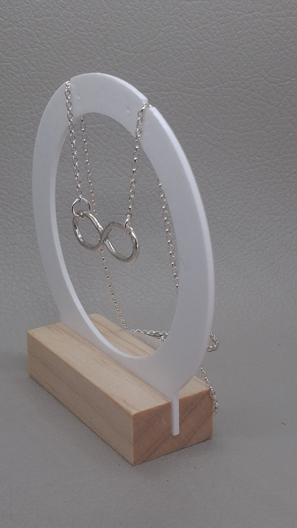 Infinity Pendant | Sterling Silver 18" Trace Chain