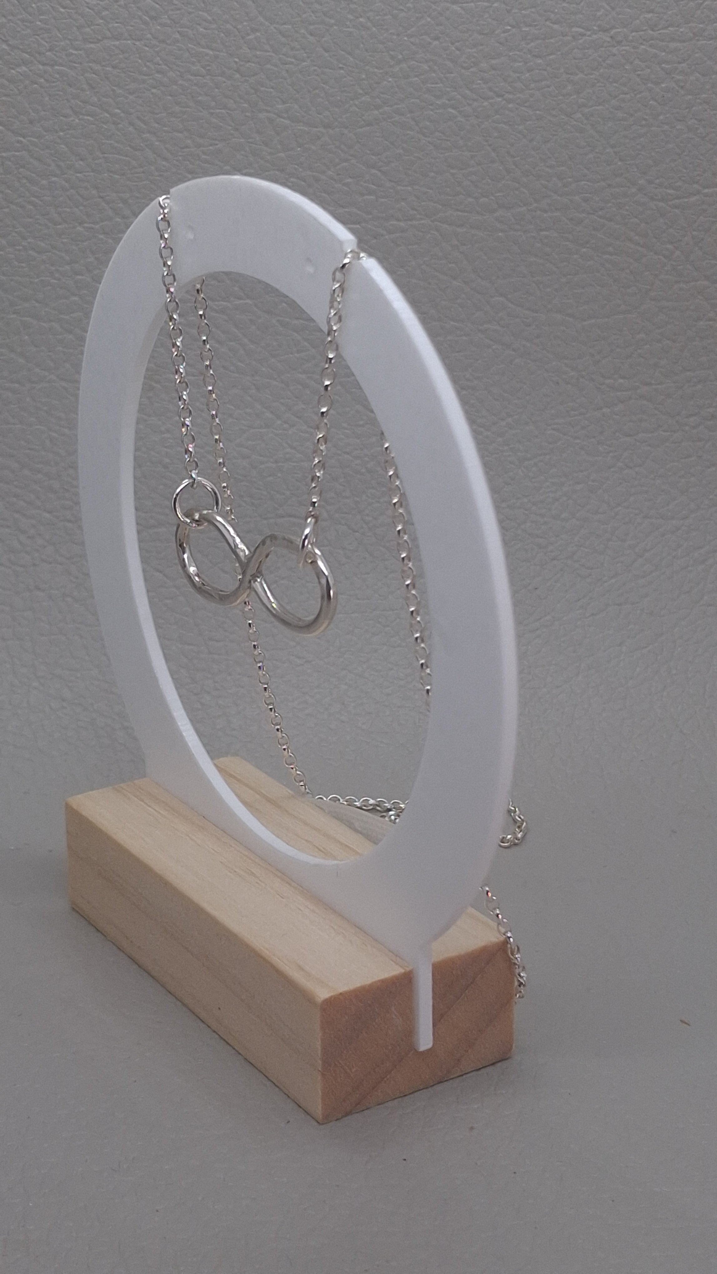 Infinity Pendant | Sterling Silver 18" Trace Chain
