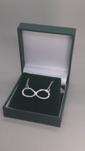 Infinity Pendant | Sterling Silver 18" Trace Chain