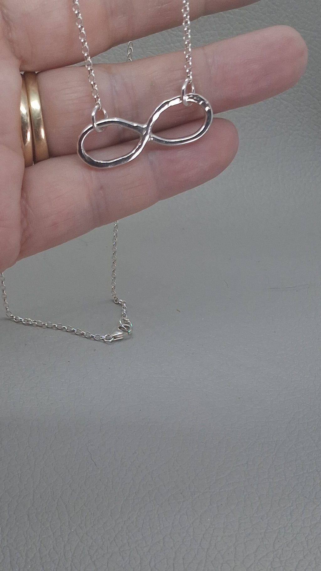 Infinity Pendant | Sterling Silver 18" Trace Chain