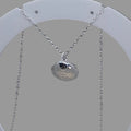 Organic Pebble Pendant | Large | Recycled Sterling Silver