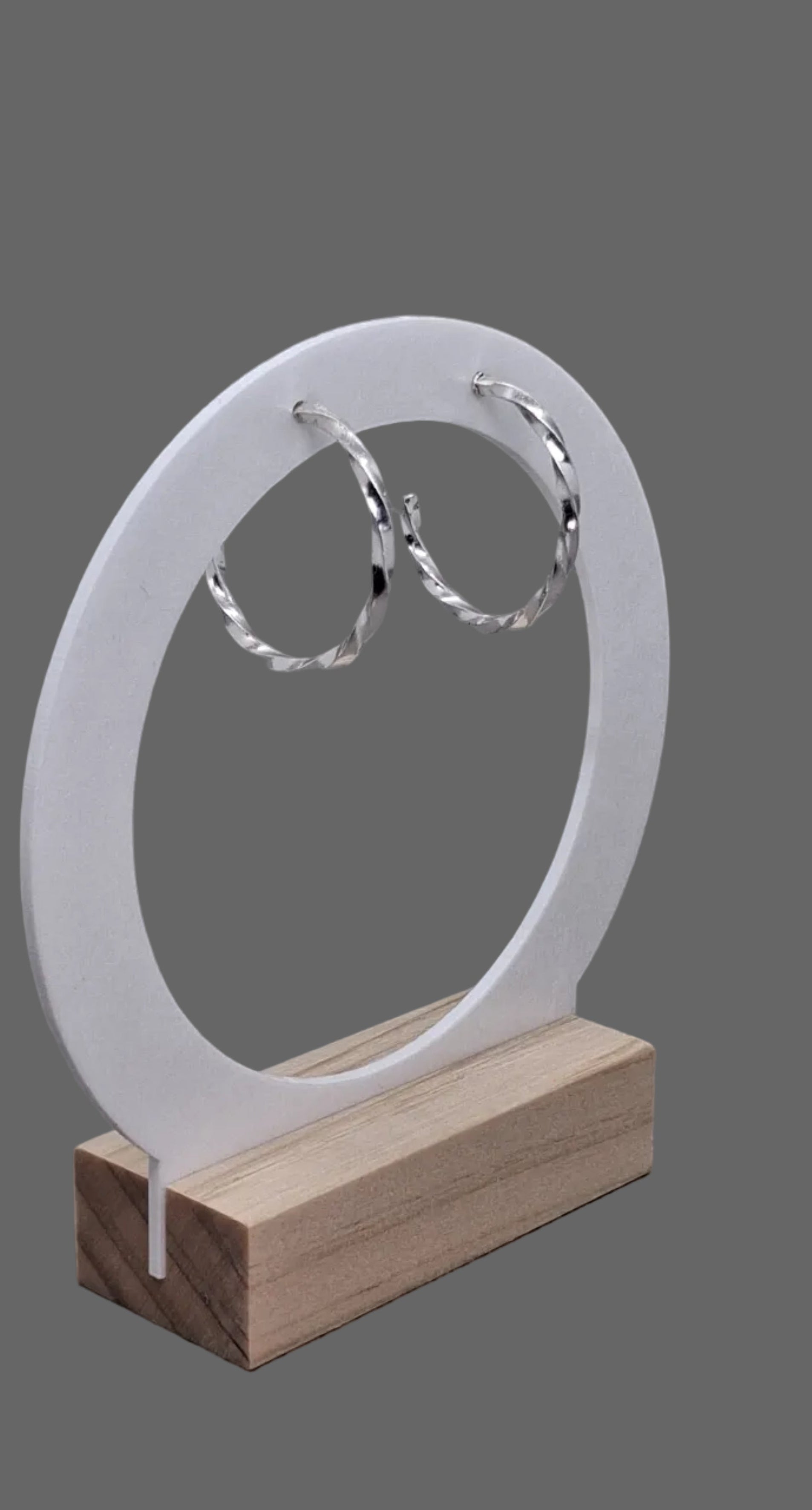 Twisted Hoop Earrings | Sterling Silver