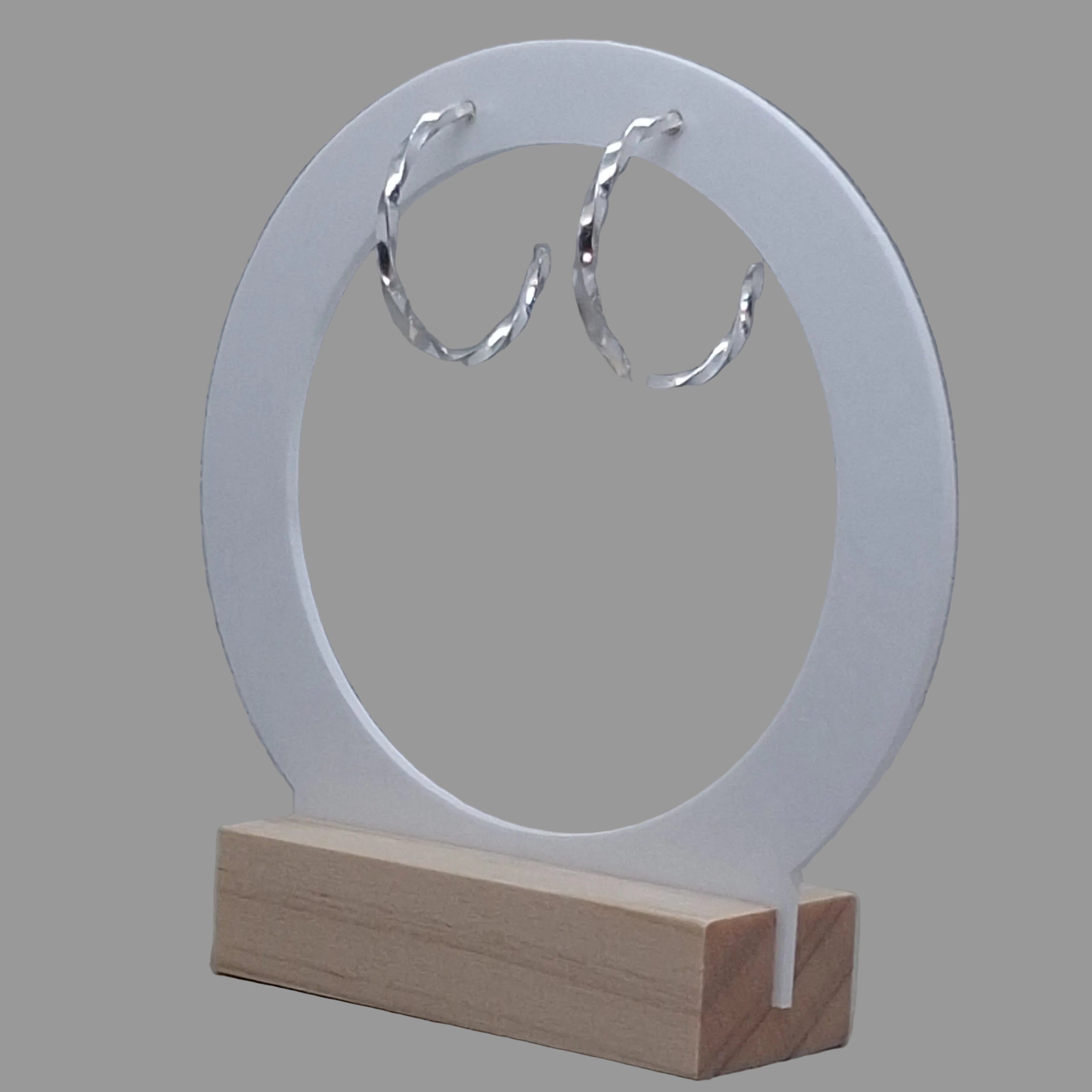 Twisted Hoop Earrings | Sterling Silver